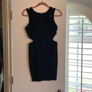 Black cut out dress